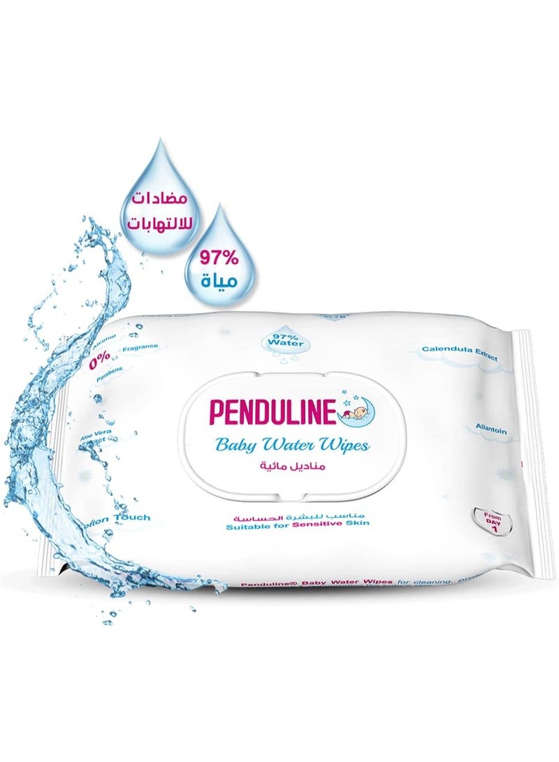 بيندولين مناديل بندولين المائية للأطفال 97٪ ماء نقي – بدون عطر، مضادة للالتهابات، مناسبة للبشرة الحساسة - Image 2